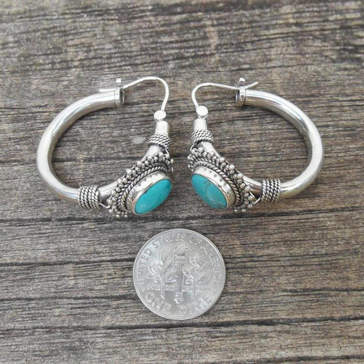 Elettra Vintage Turquoise Earrings