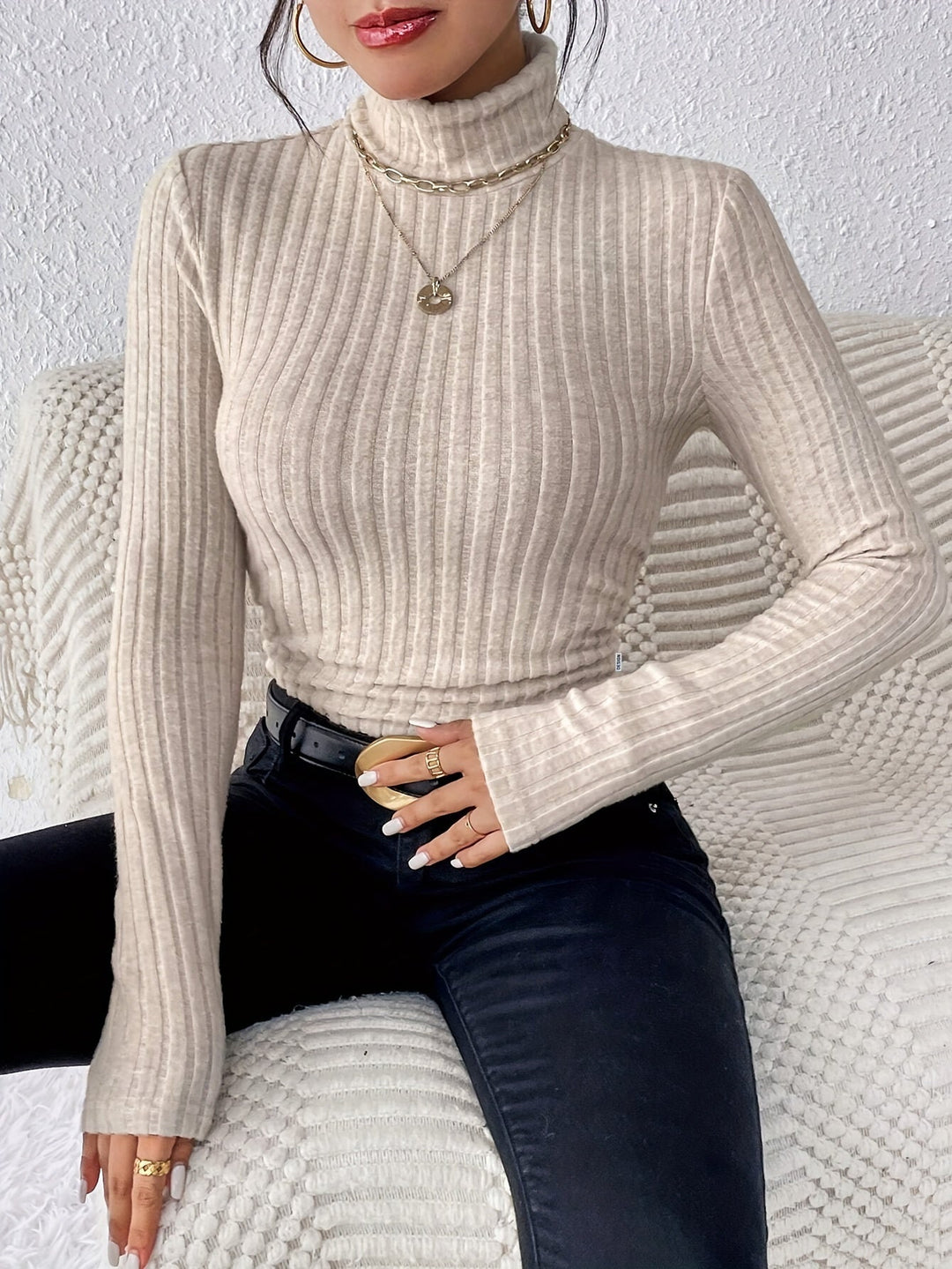 Laura | Casual Roll-Neck Jumper