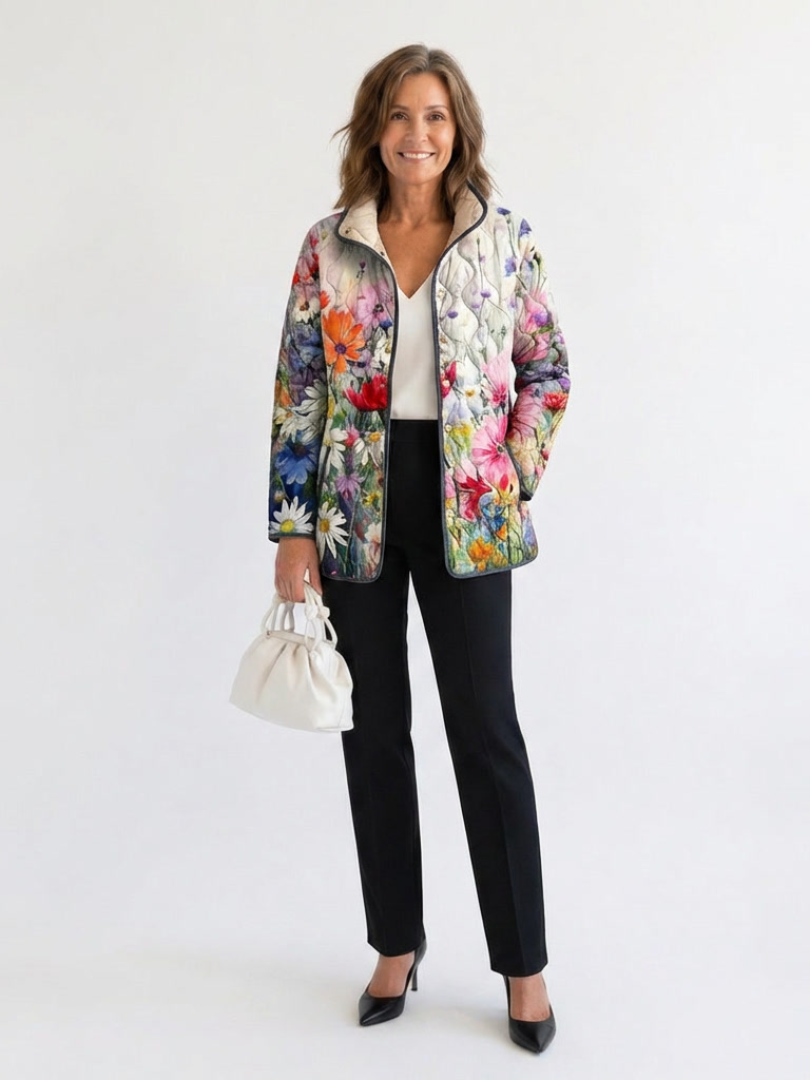 Manon Quilted Wildflowers Jacket
