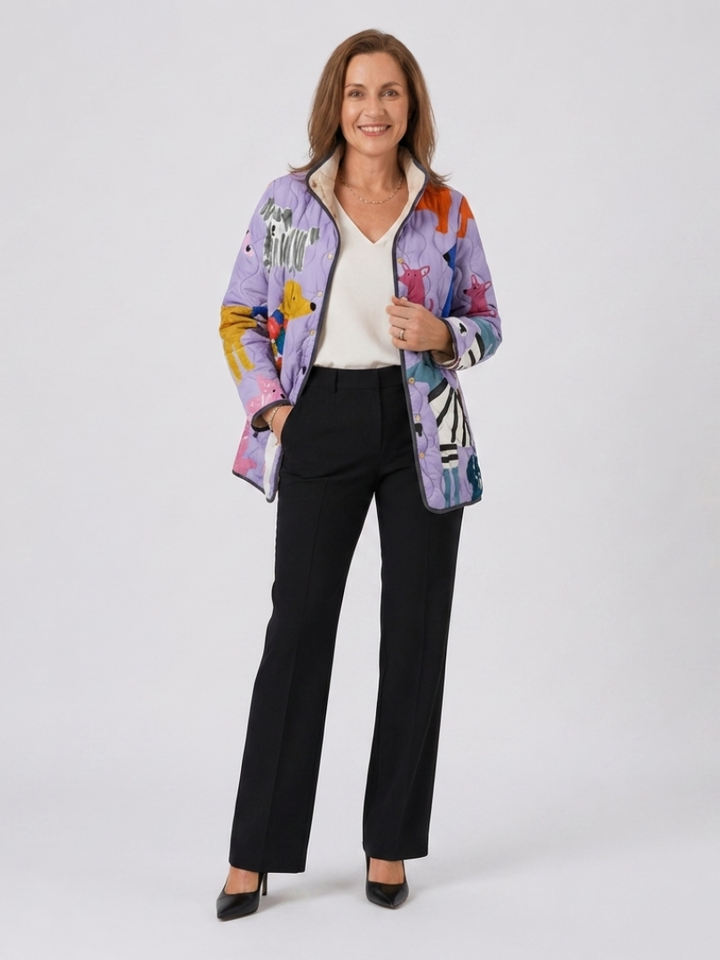 Michèle Quilted Small Dogs Jacket