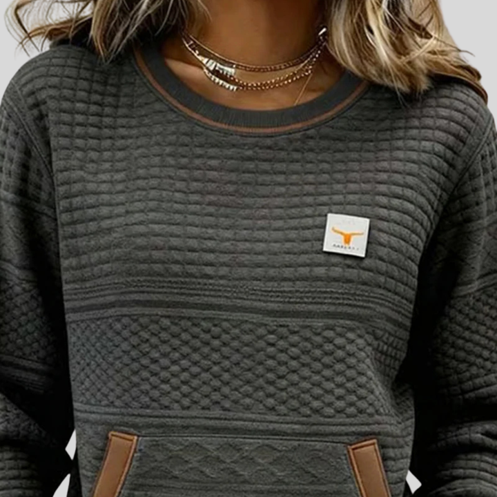 Noelle™ | Crew-Neck Colour-Block Sweatshirt