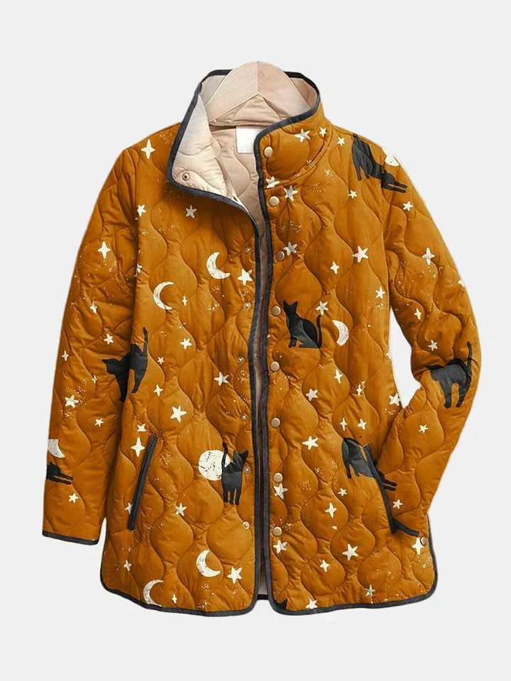 Nicole Quilted Cats and Stars Jacket