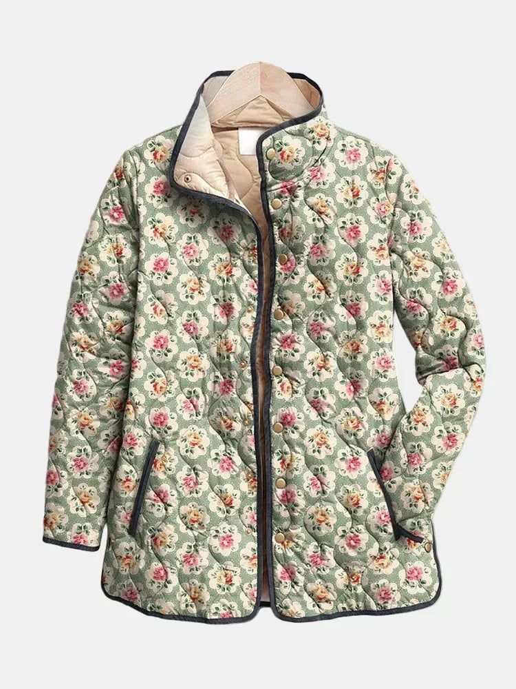 Amélie Quilted Floral Tapestry Jacket