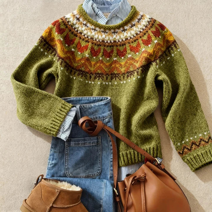 Aria | Nordic Jacquard Jumper