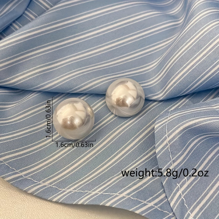 Pearl Statement Stud Earrings