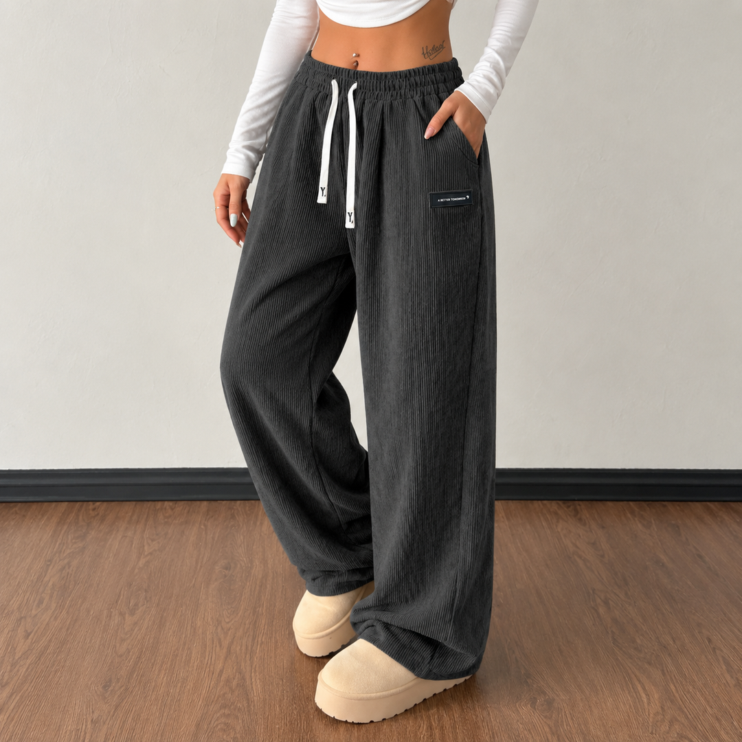 Livia Comfortable Wide-Leg Trousers