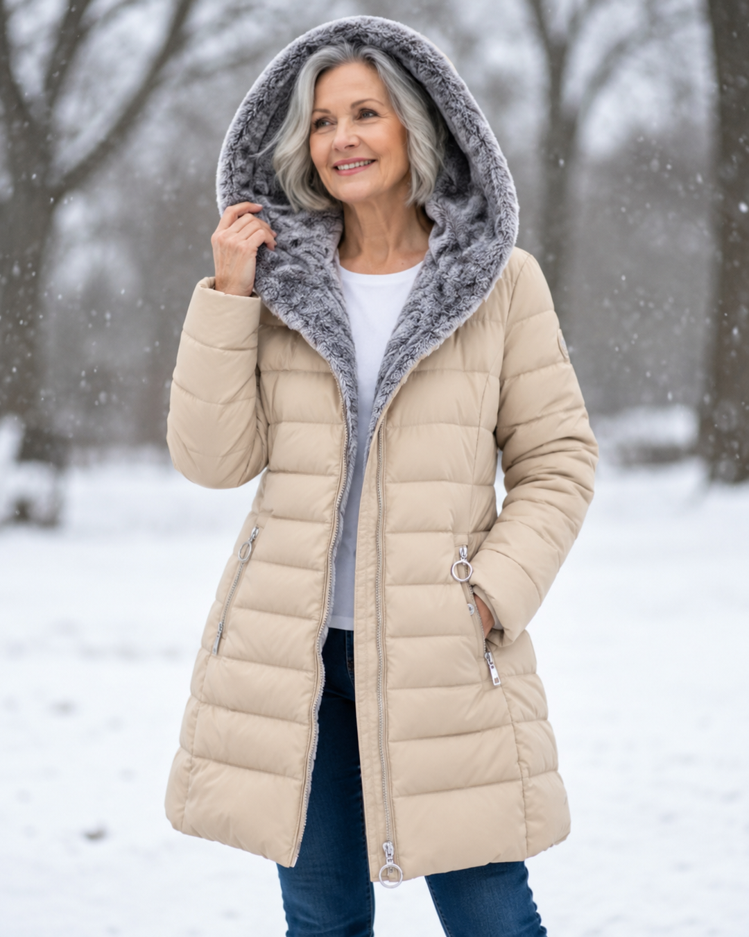 Warm Padded Hooded Winter Coat