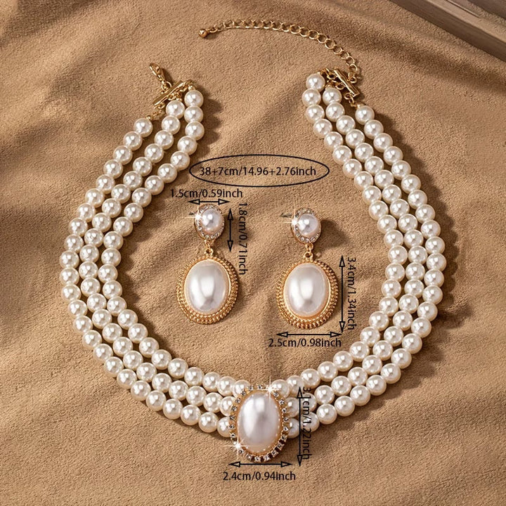 Classic Pearl Jewellery Set