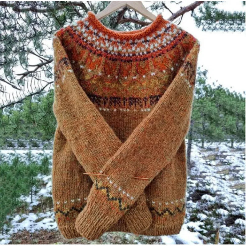Edith | Warm Jumper with Classic Winter Details
