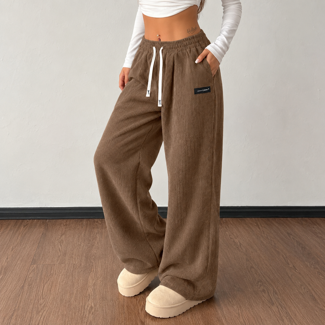 Livia Comfortable Wide-Leg Trousers