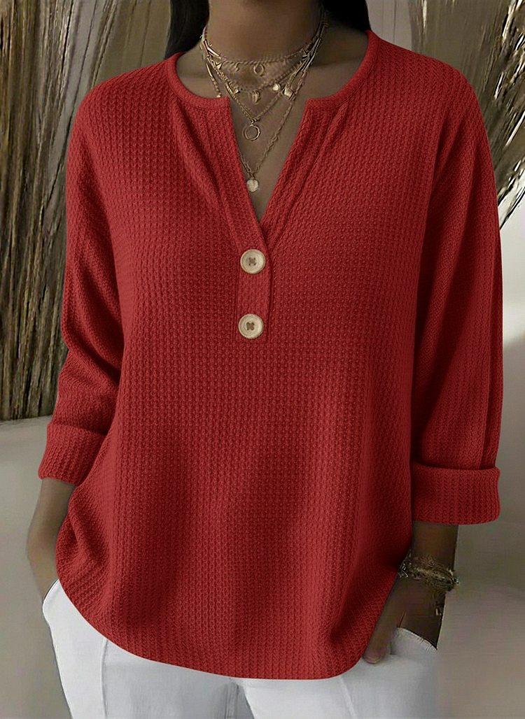 Aaltje | Henley Button Top