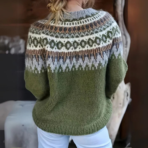 Nelleke | Warm Jumper with Winter Pattern