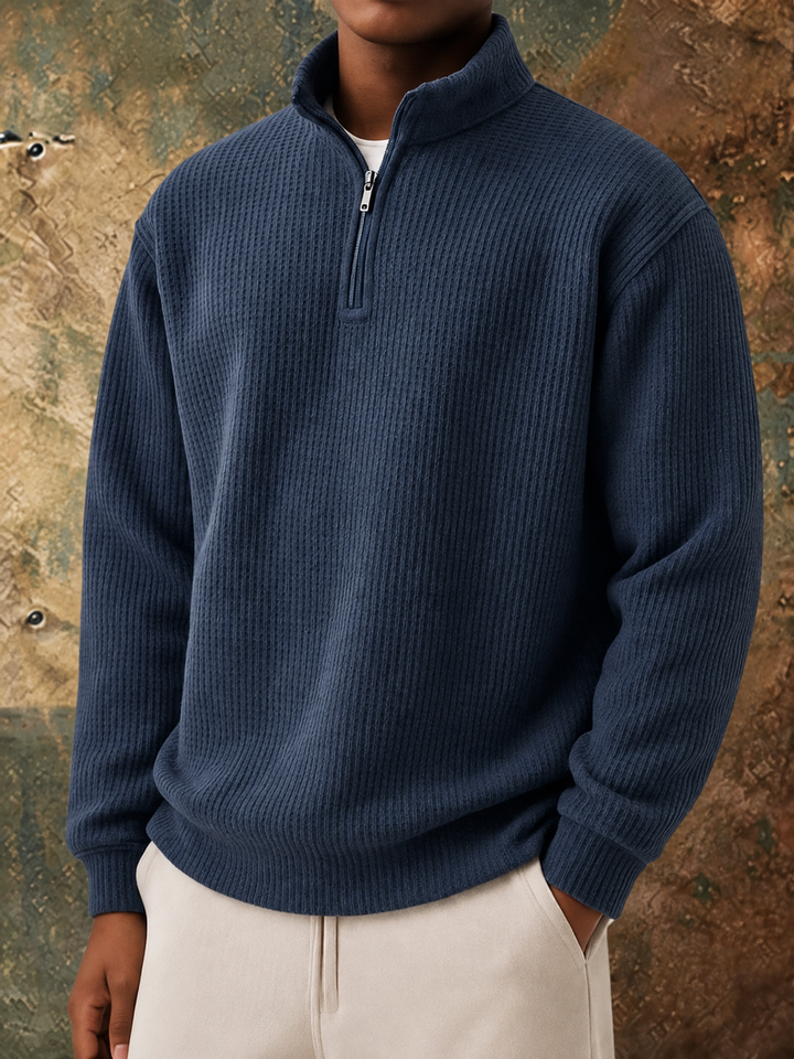Knitted Zip Jumper