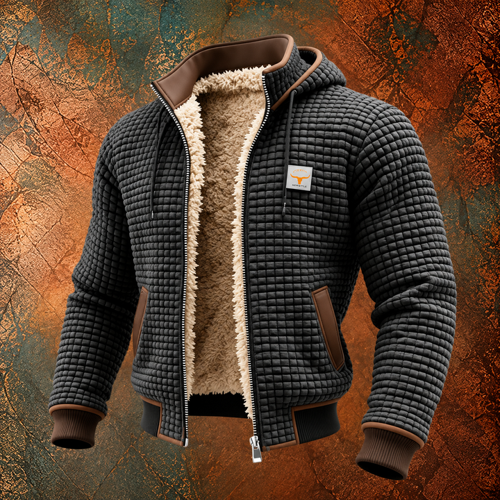 Retro Hooded Zip Jacket