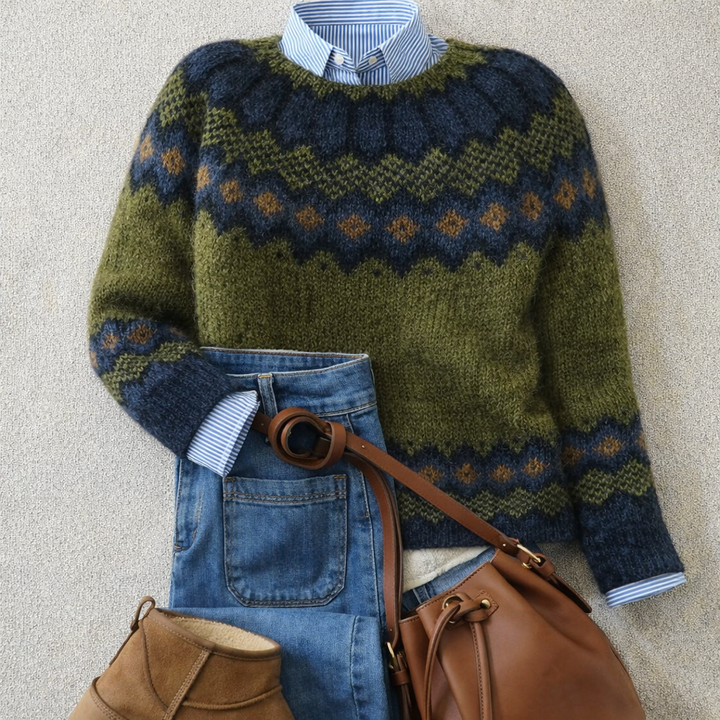 Aria | Nordic Jacquard Jumper