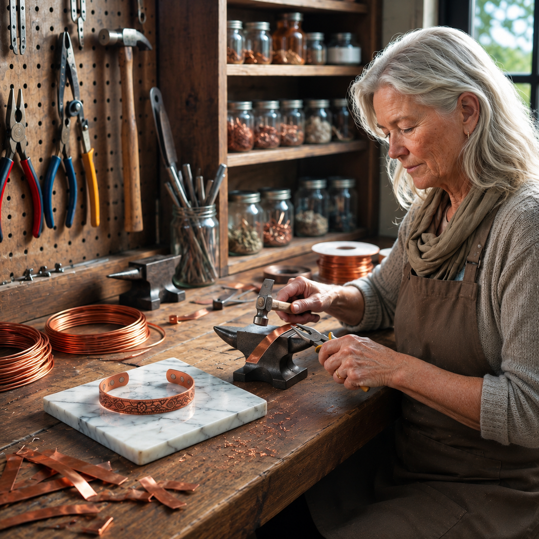 Wrought Copper Bracelet