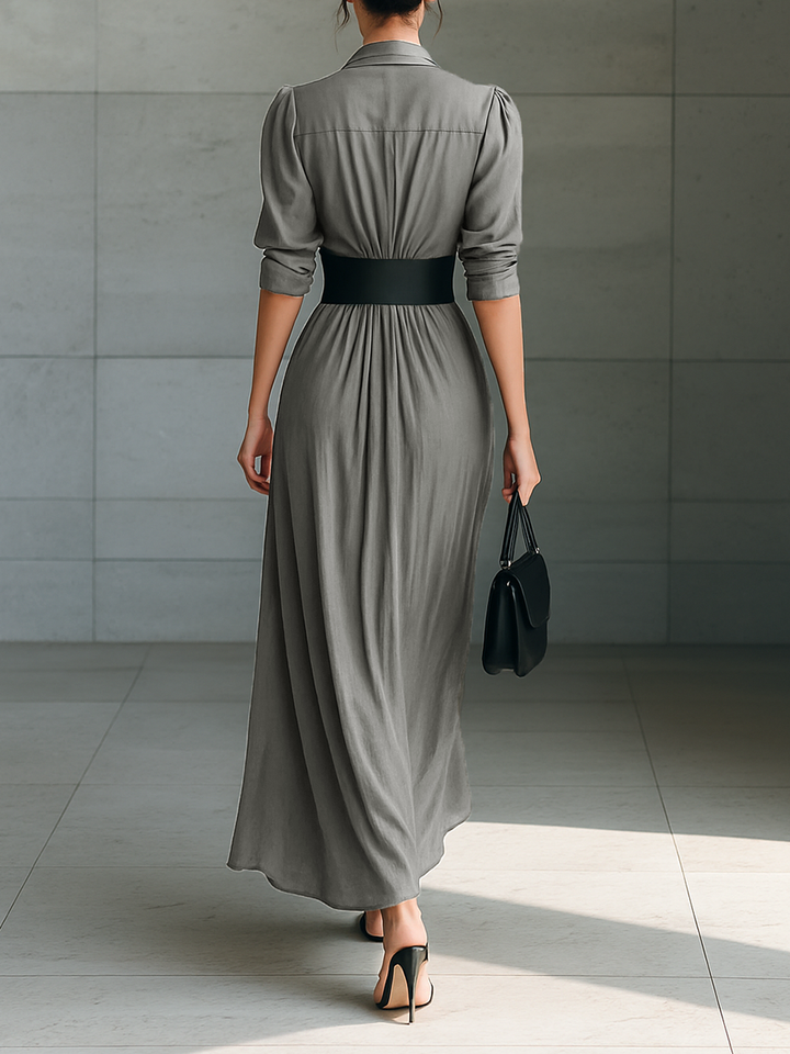 Zéphyrine | Long Pleated Dress