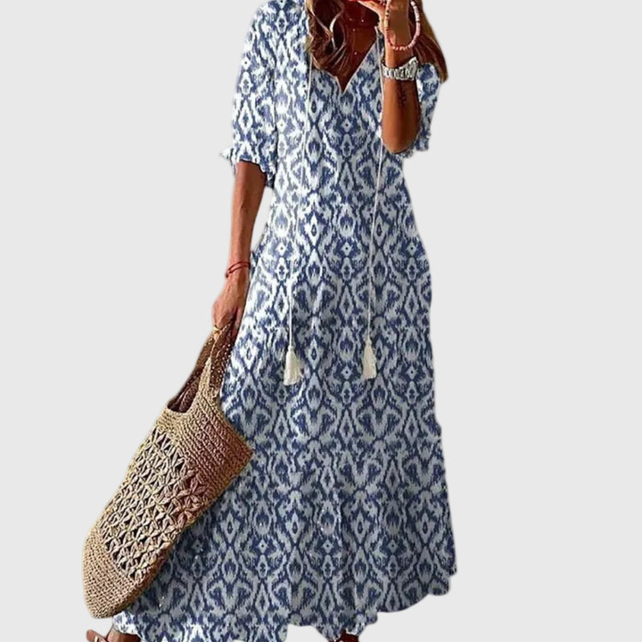 Amalia | Robe Maxi d'Été Vintage Boho