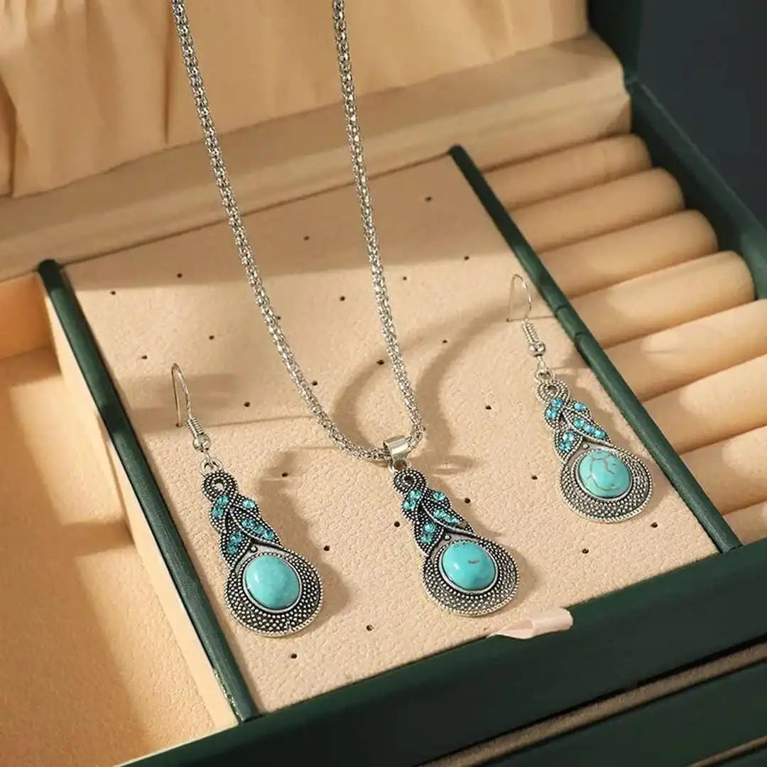 Priscilla Vintage Turquoise Jewellery Set