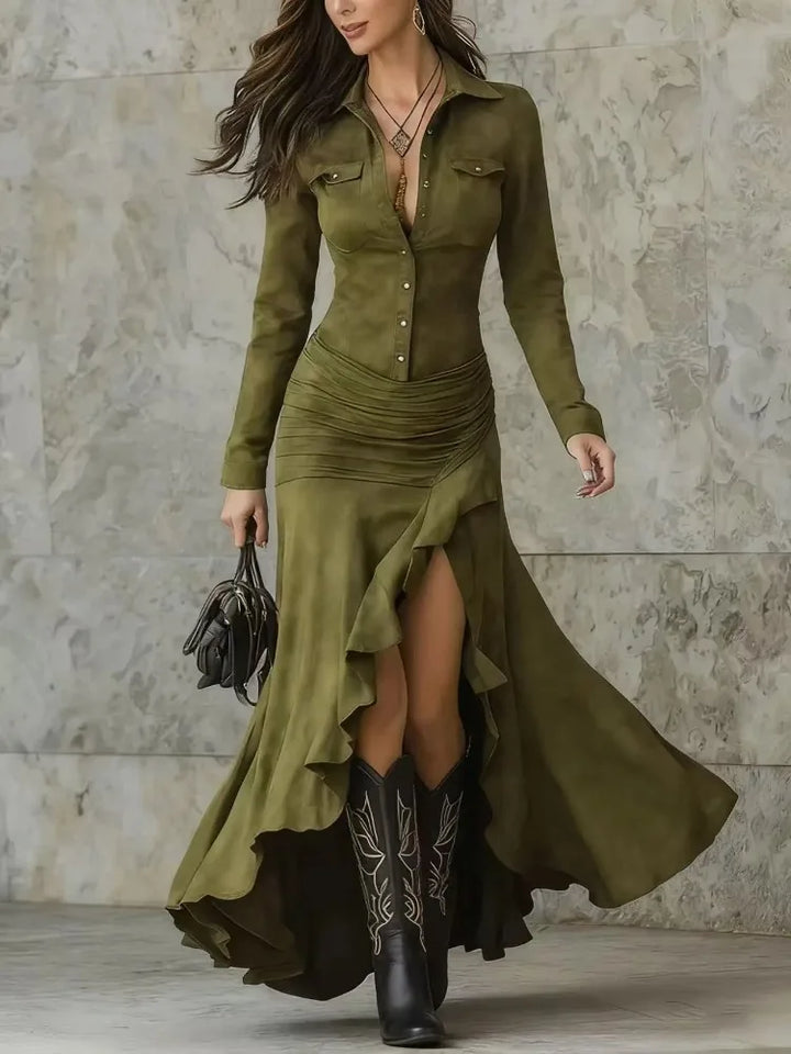 Zara | Elegant Suede Dress