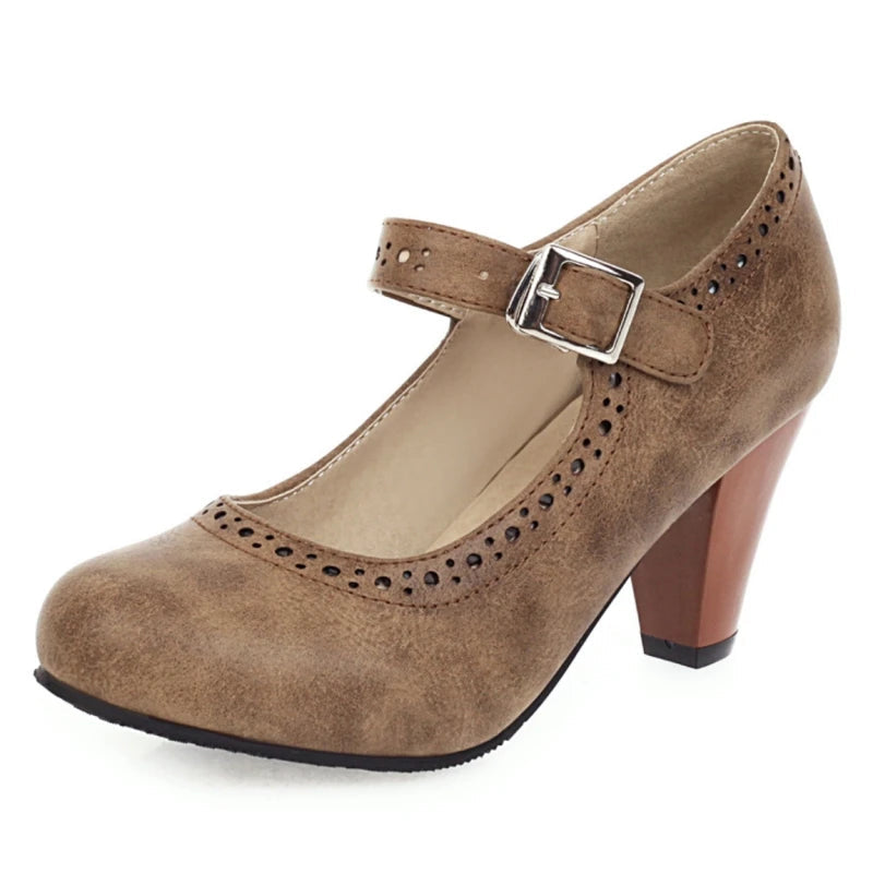 DELACROIX | Margot Adjustable Heeled Mary Janes