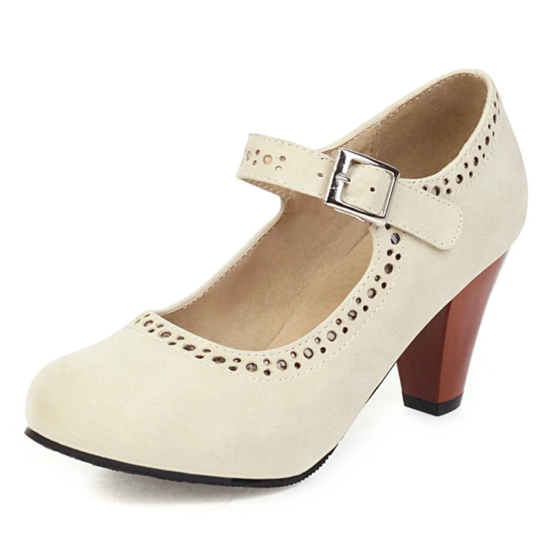 DELACROIX | Margot Adjustable Heeled Mary Janes