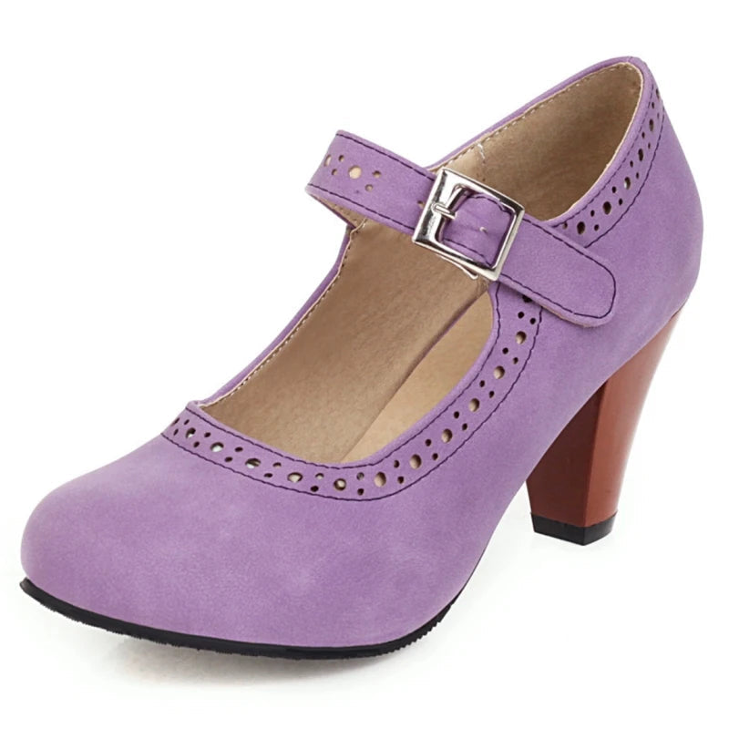DELACROIX | Margot Adjustable Heeled Mary Janes