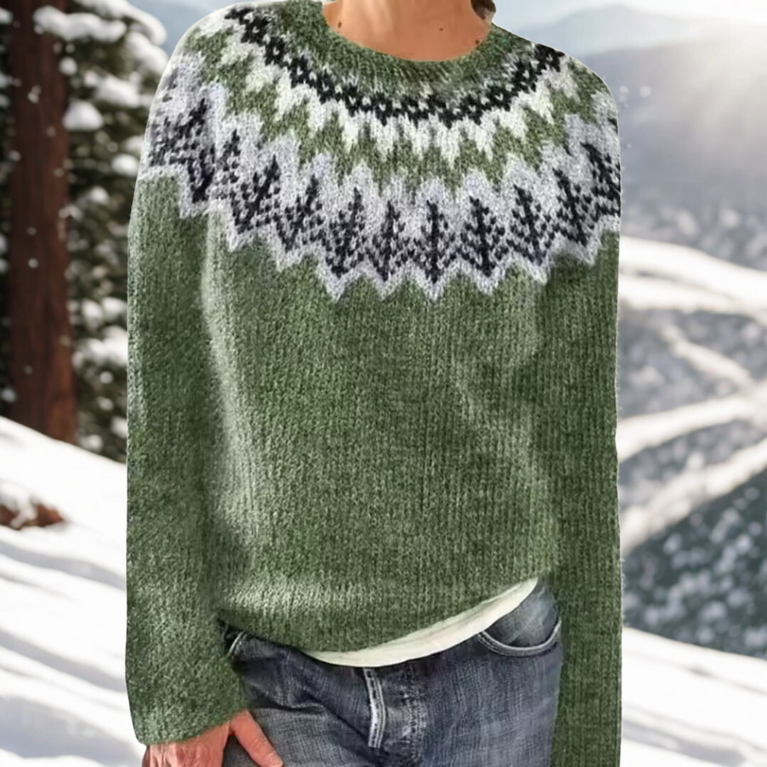 Daniëlle | Warm Jumper with Classic Winter Details