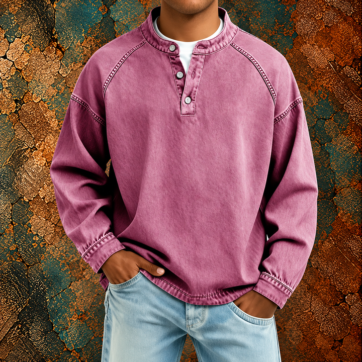 Stanley | Vintage Henley Denim Shirt