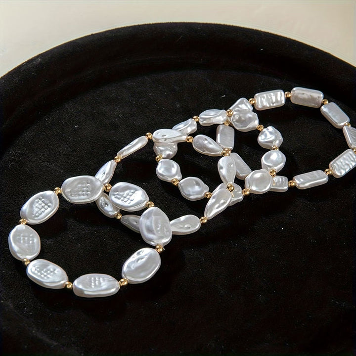 Set of 4 Pearl Bracelets