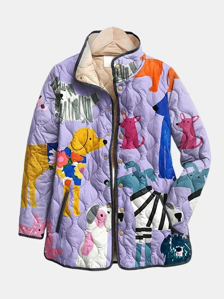 Michèle Quilted Small Dogs Jacket