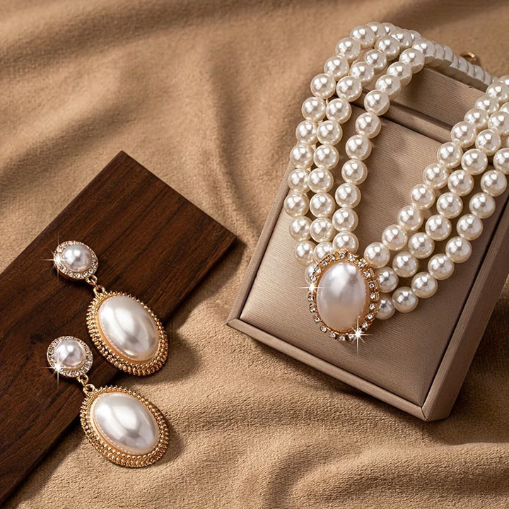 Classic Pearl Jewellery Set