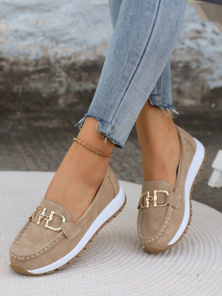 Daniela | Platform Moccasins with Buckle