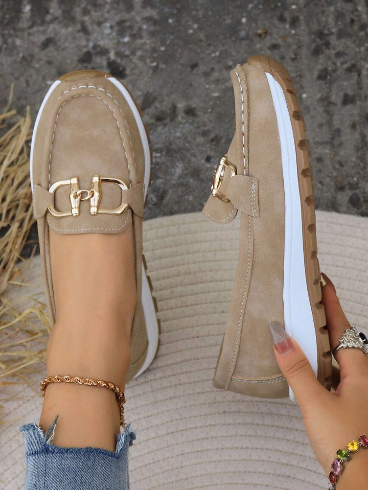 Daniela | Platform Moccasins with Buckle