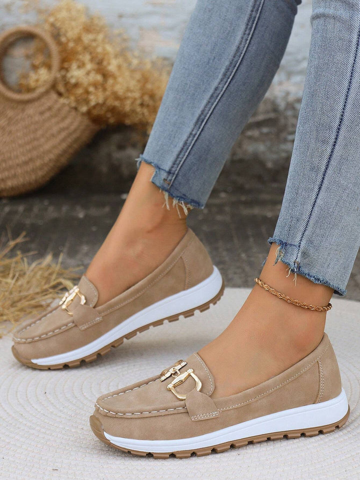 Daniela | Platform Moccasins with Buckle