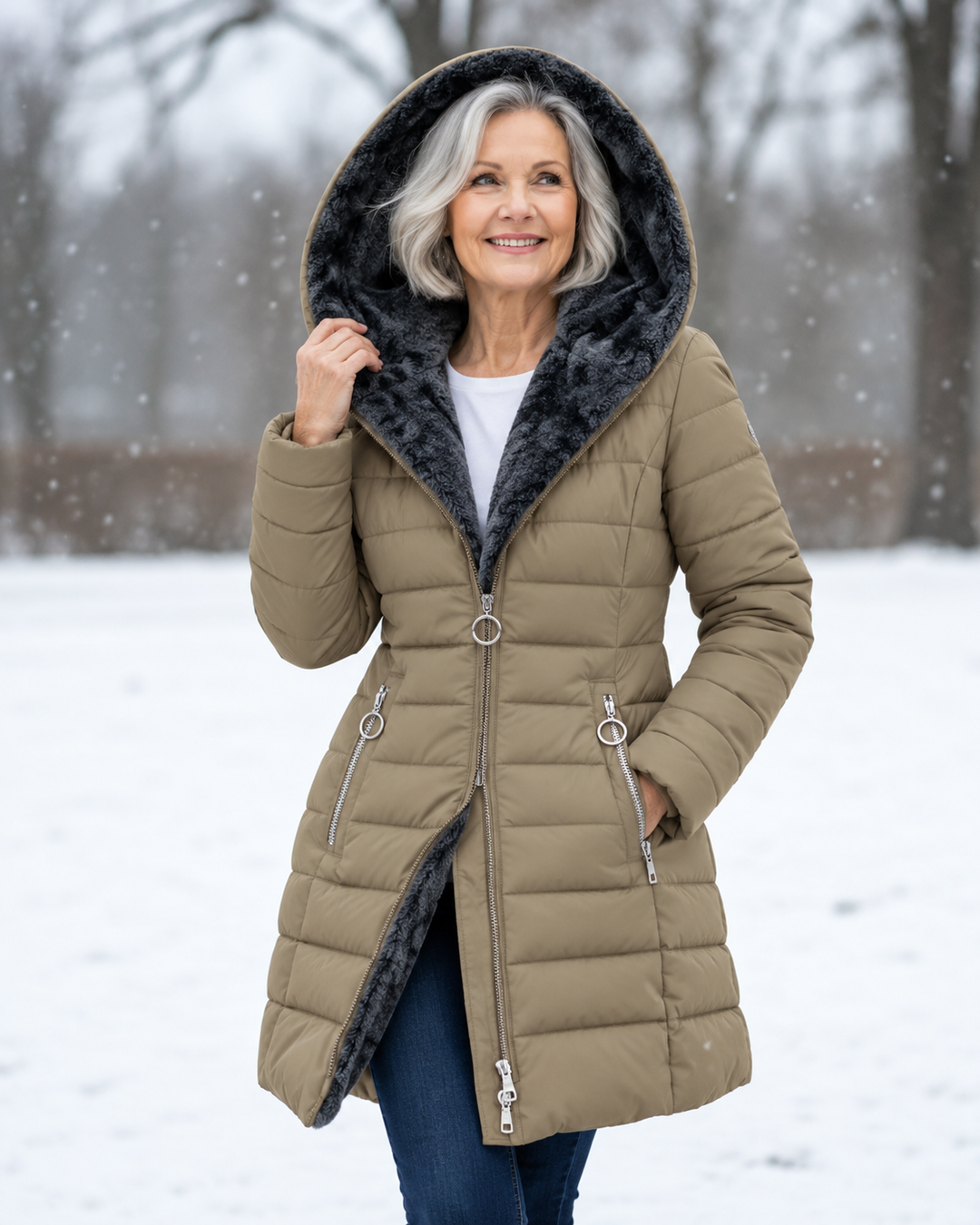 Warm Padded Hooded Winter Coat