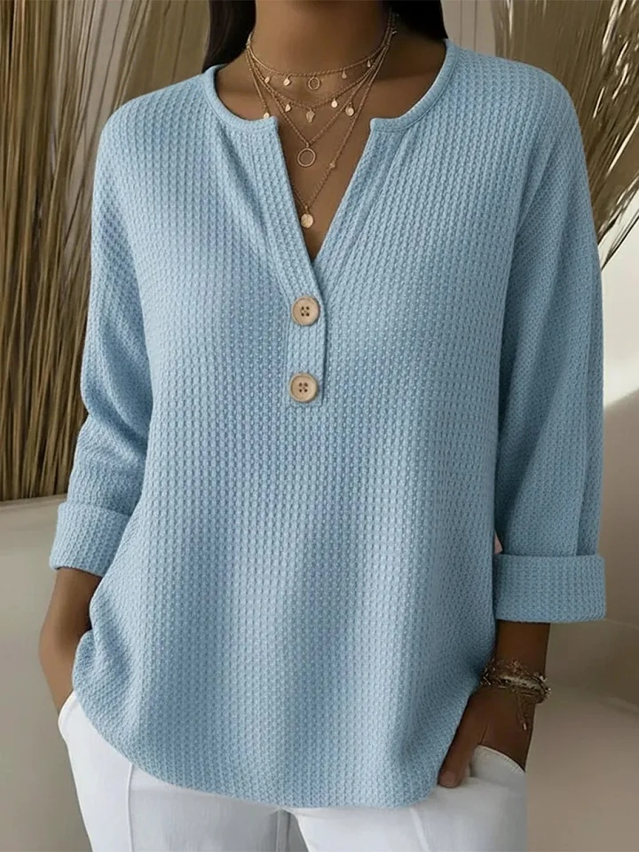 Aaltje | Henley Button Top