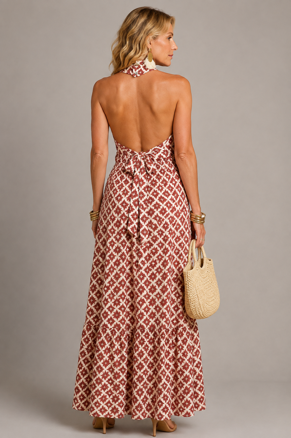 Sienna Elegant Halterneck Dress