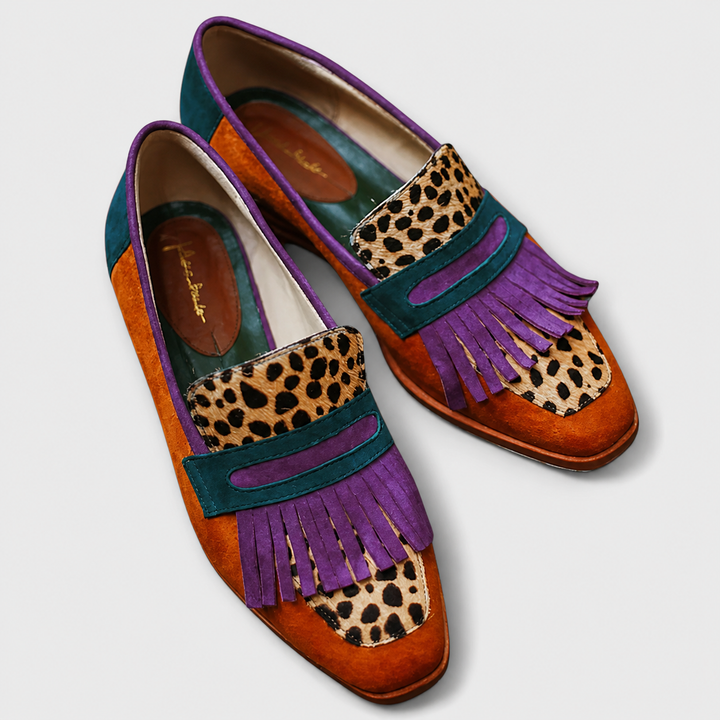 Fallon | Brown Leopard Print Loafer