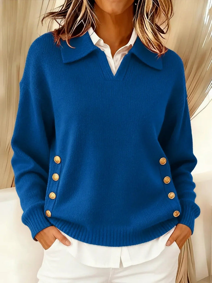 Rieke | Collared V-Neck Jumper