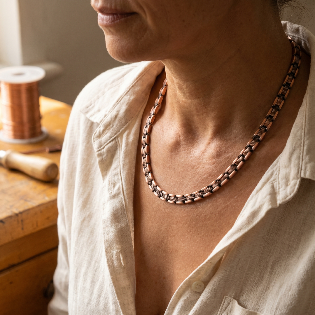 Copper Bead Necklace