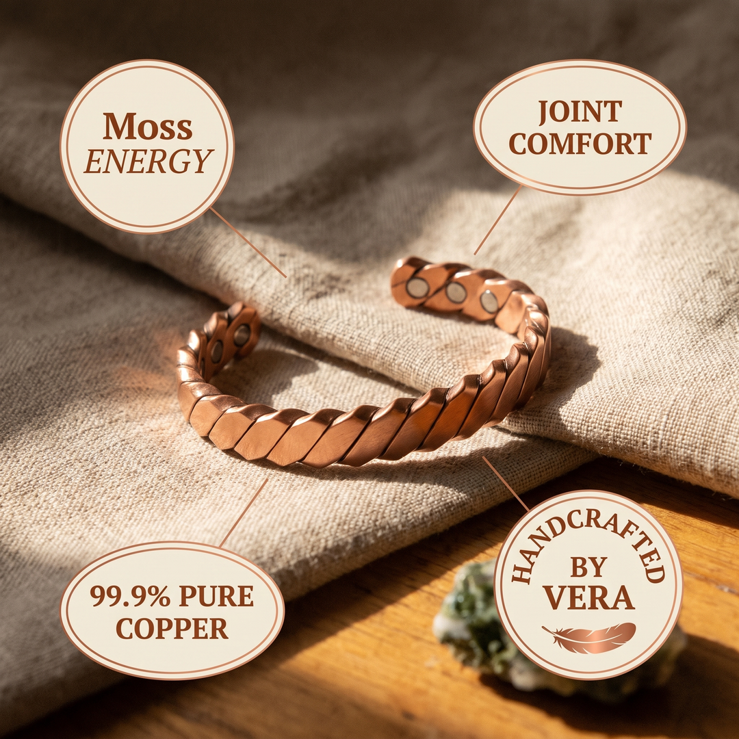 Moss Green Copper Bracelet