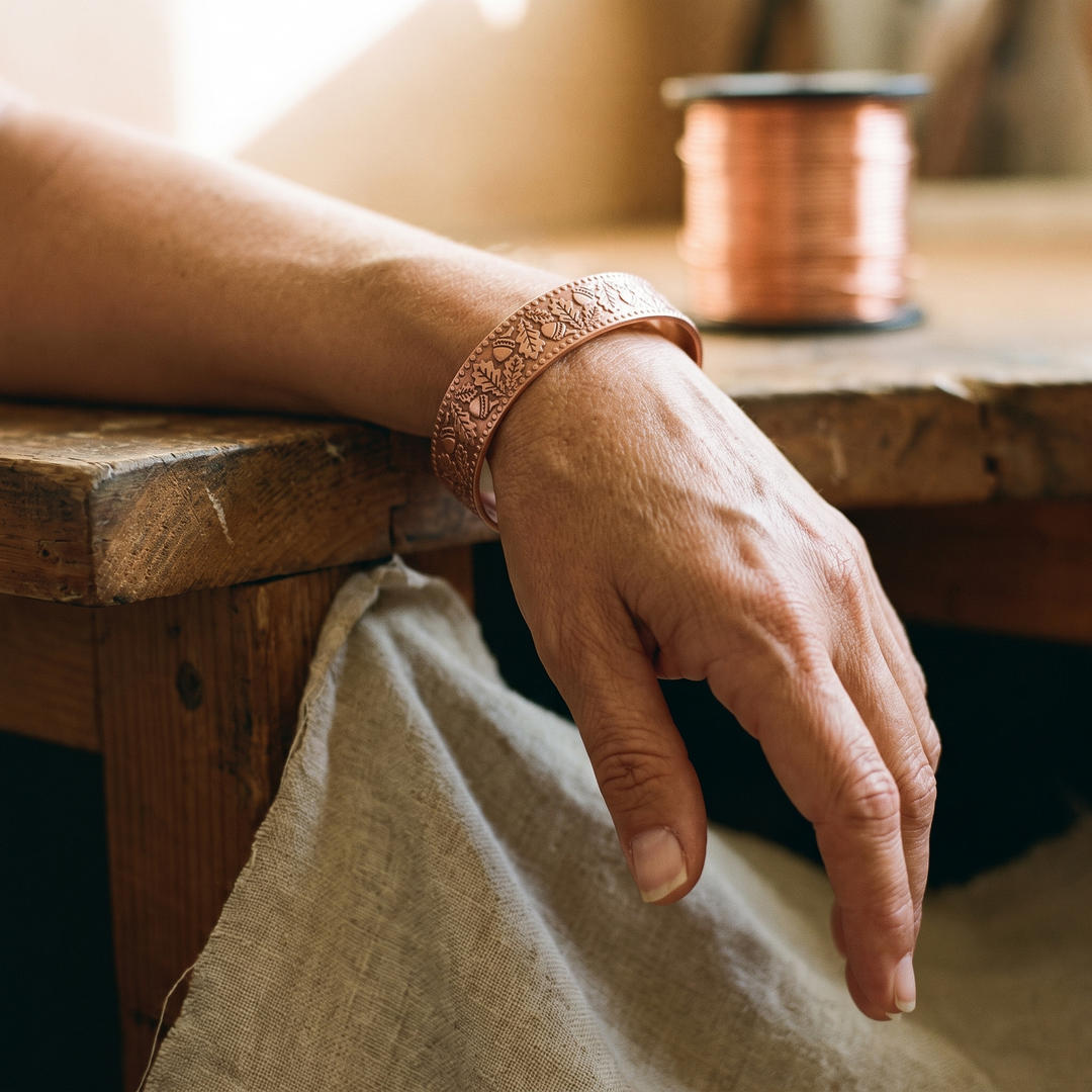 Wooden Copper Bracelet