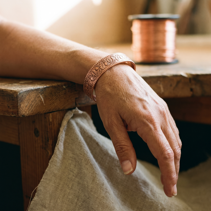 Wooden Copper Bracelet