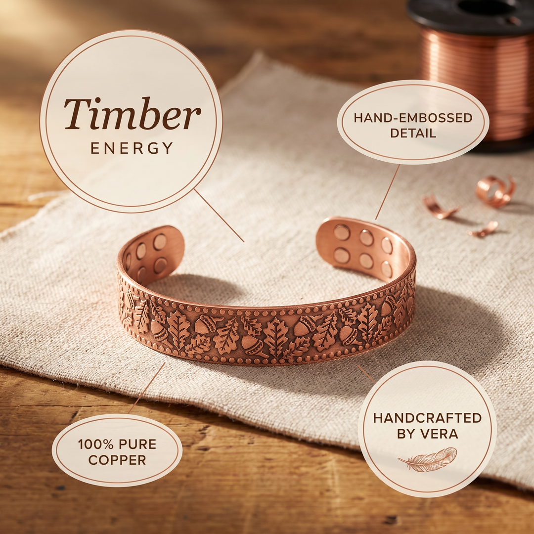 Wooden Copper Bracelet