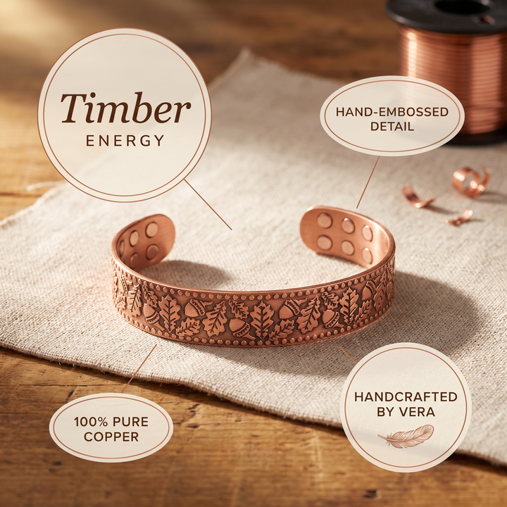 Wooden Copper Bracelet