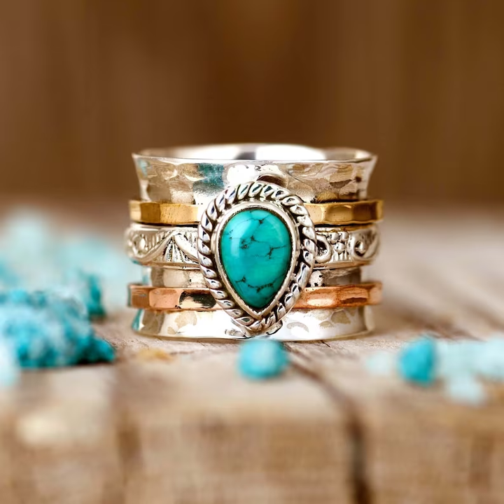 Azzurra Oval Turquoise Statement Ring