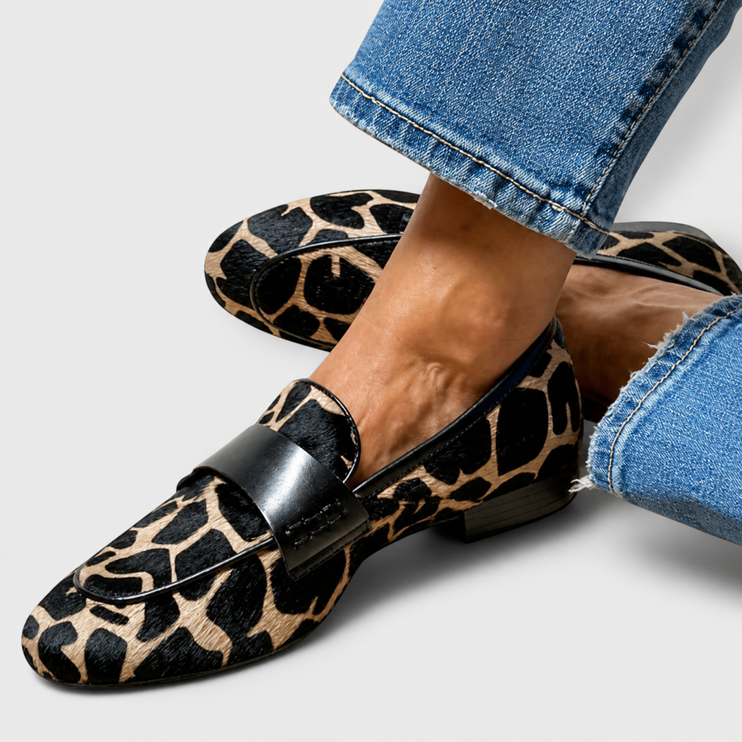 Léonie | Leopard Print Loafers