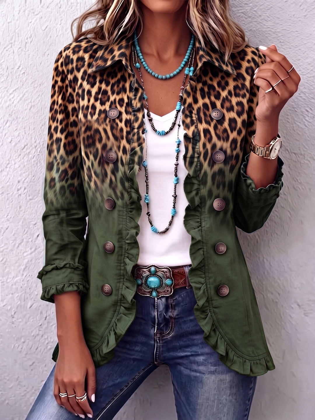 Mirjam Leopard Blazer