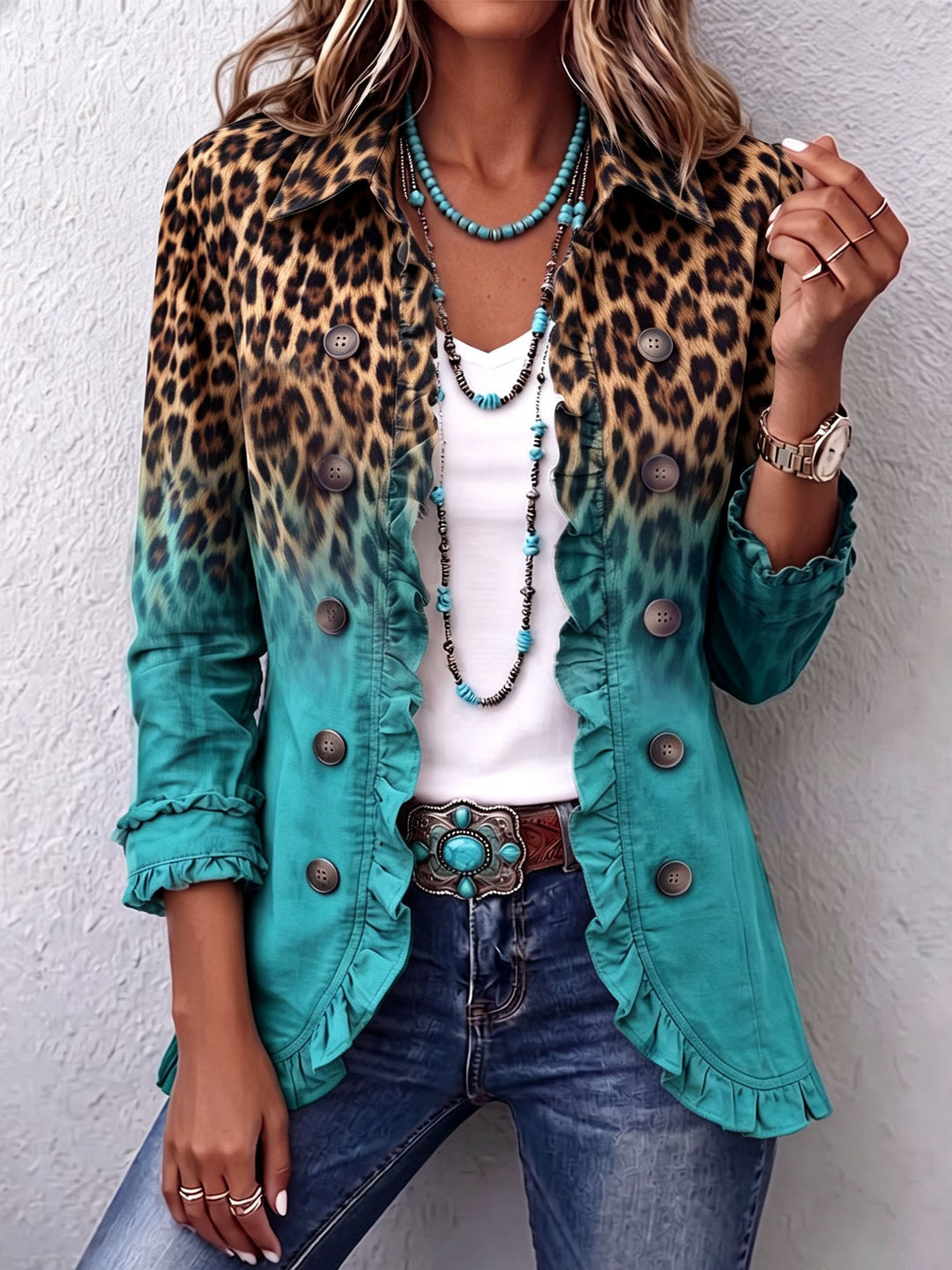 Mirjam Leopard Blazer